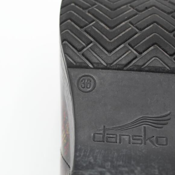 Dansko Professional Clogs 36 Women 5.5 Black Patent Leather Comfort Work Shoes - Picture 11 of 11